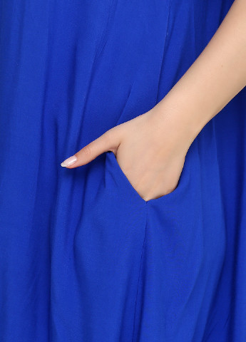 Синее кэжуал платье Saimeiqi