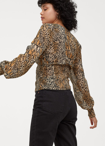 Коричнева блузка H&M