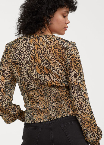 Коричнева блузка H&M