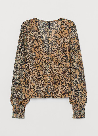Коричнева блузка H&M