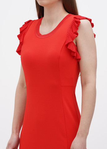Червона кежуал сукня з відкритими плечима Michael Kors однотонна