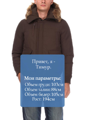 Оливковая (хаки) демисезонная куртка Hox