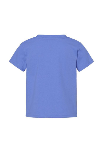 Темно-голубая летняя футболка Blue