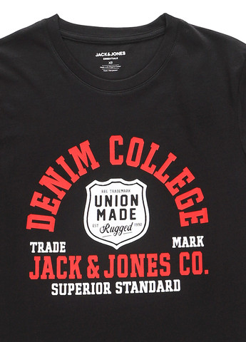 Чорна футболка Jack & Jones