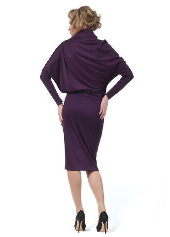 Фиолетовое кэжуал платье платье-свитер Lada Lucci однотонное