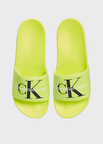 Желтые кэжуал шлепанцы Calvin Klein Jeans
