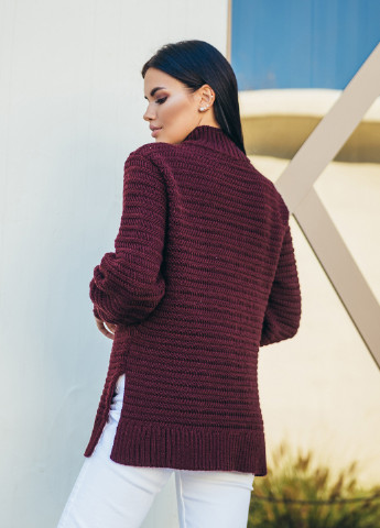 Темно-бордовый демисезонный свитер Larionoff