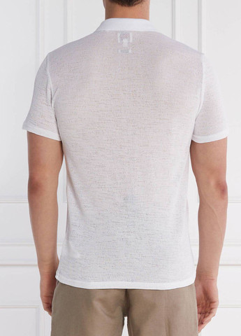 Белая футболка-поло для мужчин Guess с логотипом