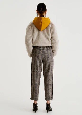 Штани,сірий в клітку, Pull & Bear (255192651)
