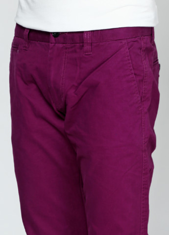 Темно-фиолетовые кэжуал летние прямые брюки Jack & Jones