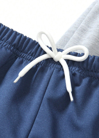 Комбинированные спортивные, кэжуал демисезонные брюки джоггеры SHEIN