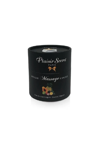 Масажна свічка Pineapple Mango (80 мл) подарункова упаковка, керамічна посудина Plaisirs Secrets (254152017)