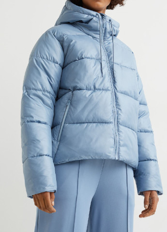 Блакитна зимня куртка H&M