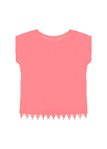 Кислотно-оранжевая летняя футболка H&M