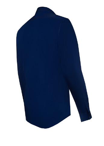 Синяя классическая рубашка однотонная Antony Morato