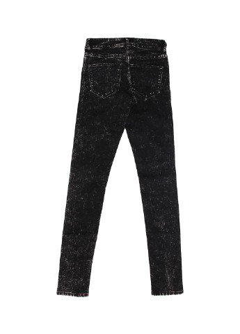 Джинси H&M завужені однотонні чорно-білі джинсові бавовна