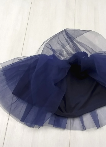 Темно-синяя однотонная юбка PaMaYa клешированная-солнце