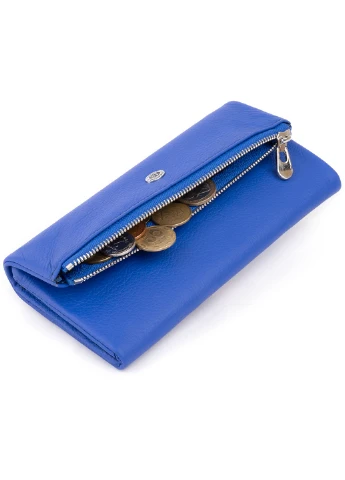 Жіночий шкіряний гаманець-клатч 18,5х9,8х2 см st leather (252131329)