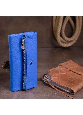 Жіночий шкіряний гаманець-клатч 18,5х9,8х2 см st leather (252131329)