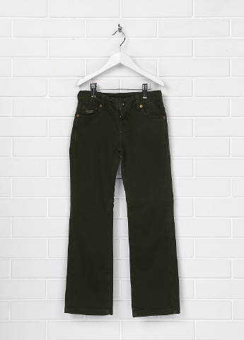 Оливково-зеленые демисезонные зауженные джинсы Guess