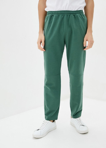 Зеленые спортивные демисезонные зауженные брюки Promin