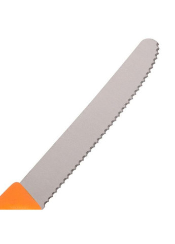Набор ножей SwissClassic 11см, 2шт. в блистере, волнистое лезвие,оранж (6.7836.L119B) Victorinox комбинированные,