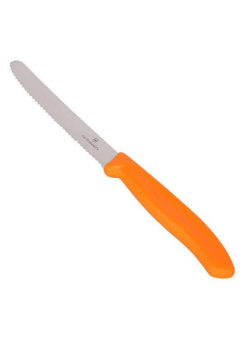Набор ножей SwissClassic 11см, 2шт. в блистере, волнистое лезвие,оранж (6.7836.L119B) Victorinox комбинированные,