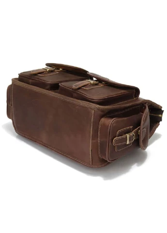 Чоловіча шкіряна сумка 37х29х15 см Vintage (229460728)