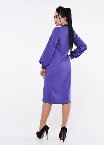 Фиолетовое кэжуал платье Alpama однотонное