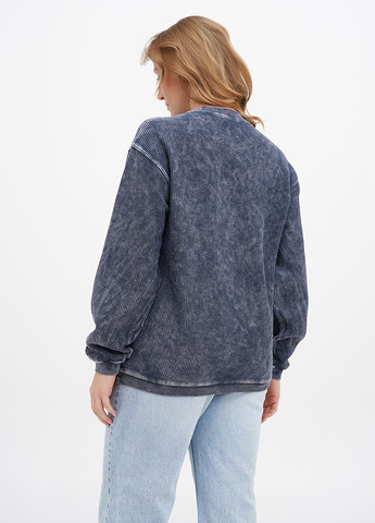 Темно-синій світшот Yesterdays напис вишивка (307802047)