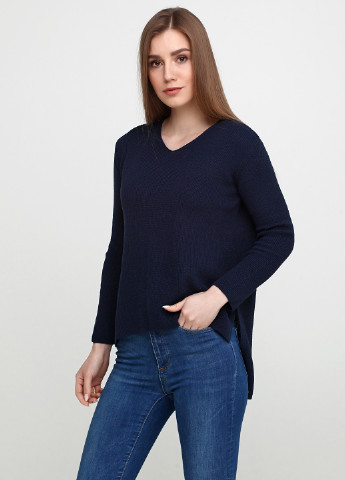 Темно-синий демисезонный пуловер пуловер Askar Triko