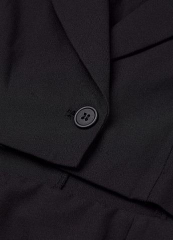 Черное кэжуал платье силуэтная, платье-жакет H&M однотонное