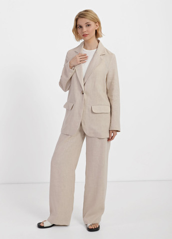 Бежевый женский жакет Braska однотонный - демисезонный