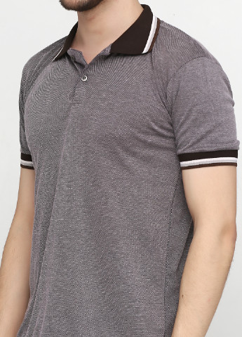 Серо-коричневая футболка-поло для мужчин Chiarotex меланжевая