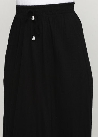 Черная кэжуал однотонная юбка Terranova а-силуэта (трапеция)