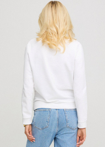 Білий світшот жіночій basic /no flis/ YAPPI (254658733)