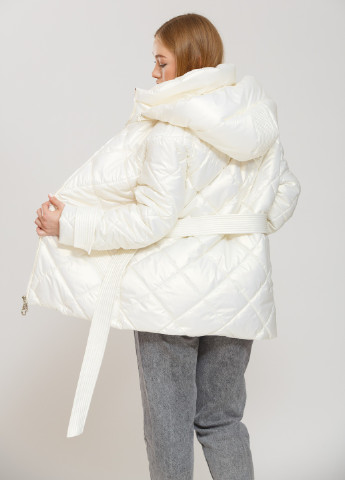 Молочна зимня куртка Alberto Bini