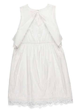 Белое кэжуал платье а-силуэт MINT&BERRY однотонное