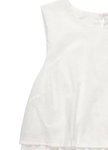 Белое кэжуал платье а-силуэт MINT&BERRY однотонное