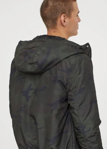 Оливковая (хаки) зимняя куртка H&M