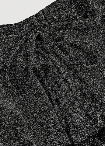 Черная кэжуал однотонная юбка SHEIN а-силуэта (трапеция)