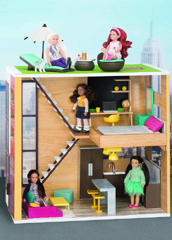 Игровой набор Деревянный дом для кукол, 40х30х20 см Lori (144782359)