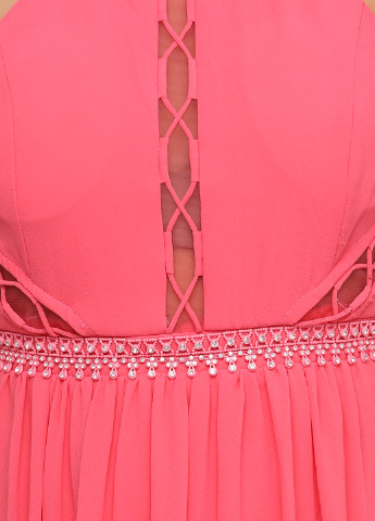 Розовое вечернее платье клеш Charm's однотонное