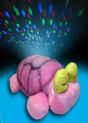 Ночник NIGHT XQ-168 черепаха звездное небо детский мягкая игрушка Розовый Sky (253483556)