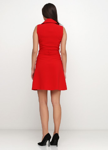 Красное кэжуал платье клеш Morgan