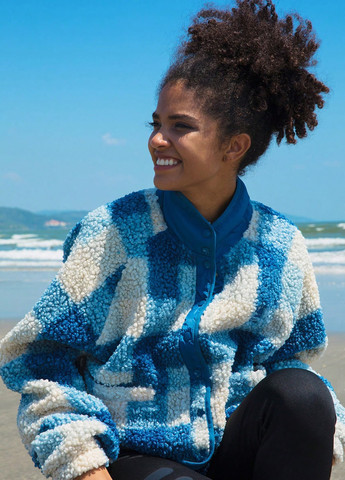 Синя демісезонна куртка SHEIN