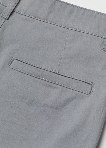 Серые кэжуал демисезонные зауженные, чиносы брюки H&M