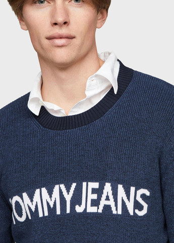 Серо-синий демисезонный джемпер джемпер Tommy Jeans