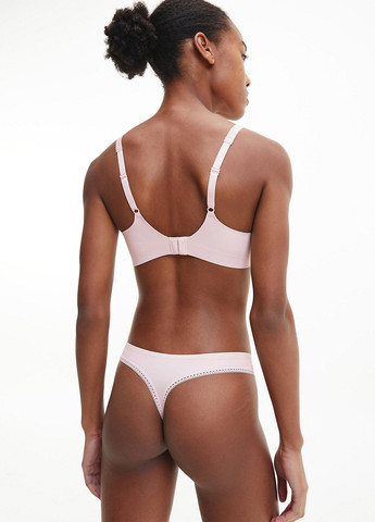 Светло-розовый бюстгальтер Calvin Klein с косточками полиамид