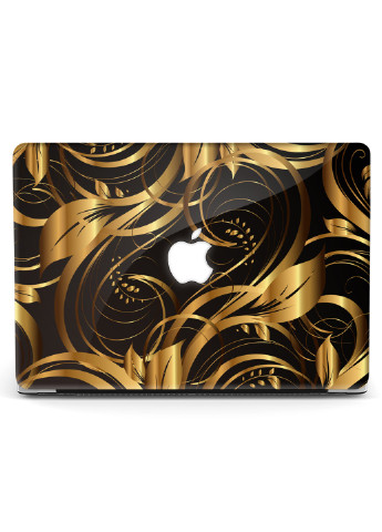 Чохол пластиковий для Apple MacBook Air 13 A1466/A1369 Золоті вензелі (Golden monograms) (6351-2316) MobiPrint (218987408)